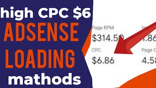 $6 CPC live proof || How to Increase AdSense CPC || High CPC Secret Trick For Blogger