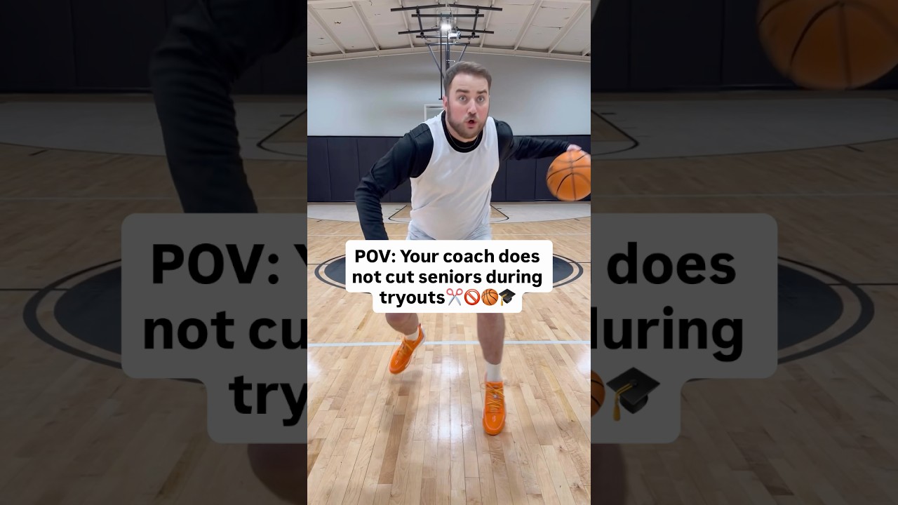 Your Varsity Basketball Coach does NOT cut seniors from the team during tryouts 🚫✂️🎓🏀