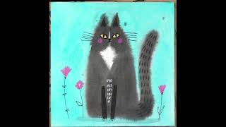 How to Watercolor Paint a Floof Cat and Birds!