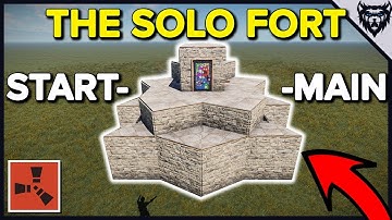 RUST - The Solo Fort - Solo Rust Bunker Base Design (2019)