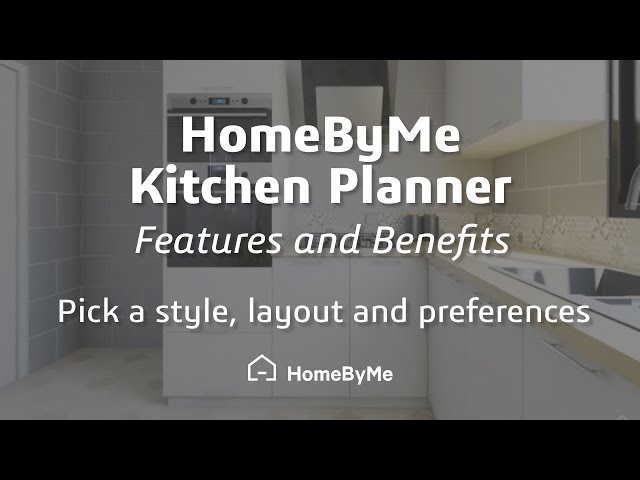 HomeByMe Kitchen Planner Features - Pick a style, layout and preferences