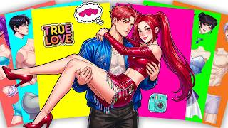 [🌈Paper DIY🌈] Carrying my whole world! 💖✨ HUNTRIX MIRA x ABBY SAJA BOYS | Sticker Book ASMR