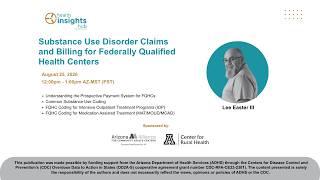 Substance Use Disorder Claims and Billing for Federally Qualified Health Centers Recording