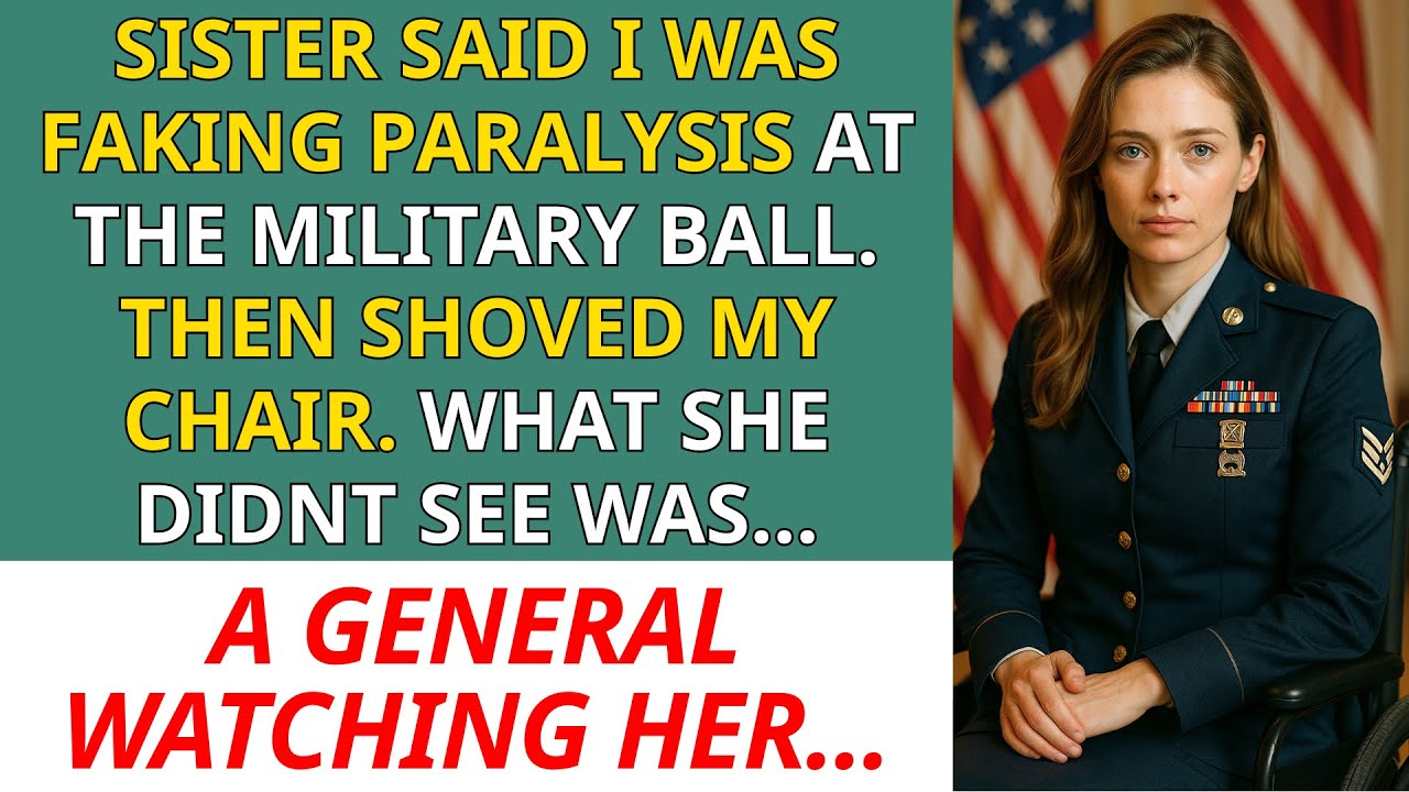 At the Military Ball, Sister Shoved Me From My Wheelchair—“Stop Faking Paralysis ” Until A General…