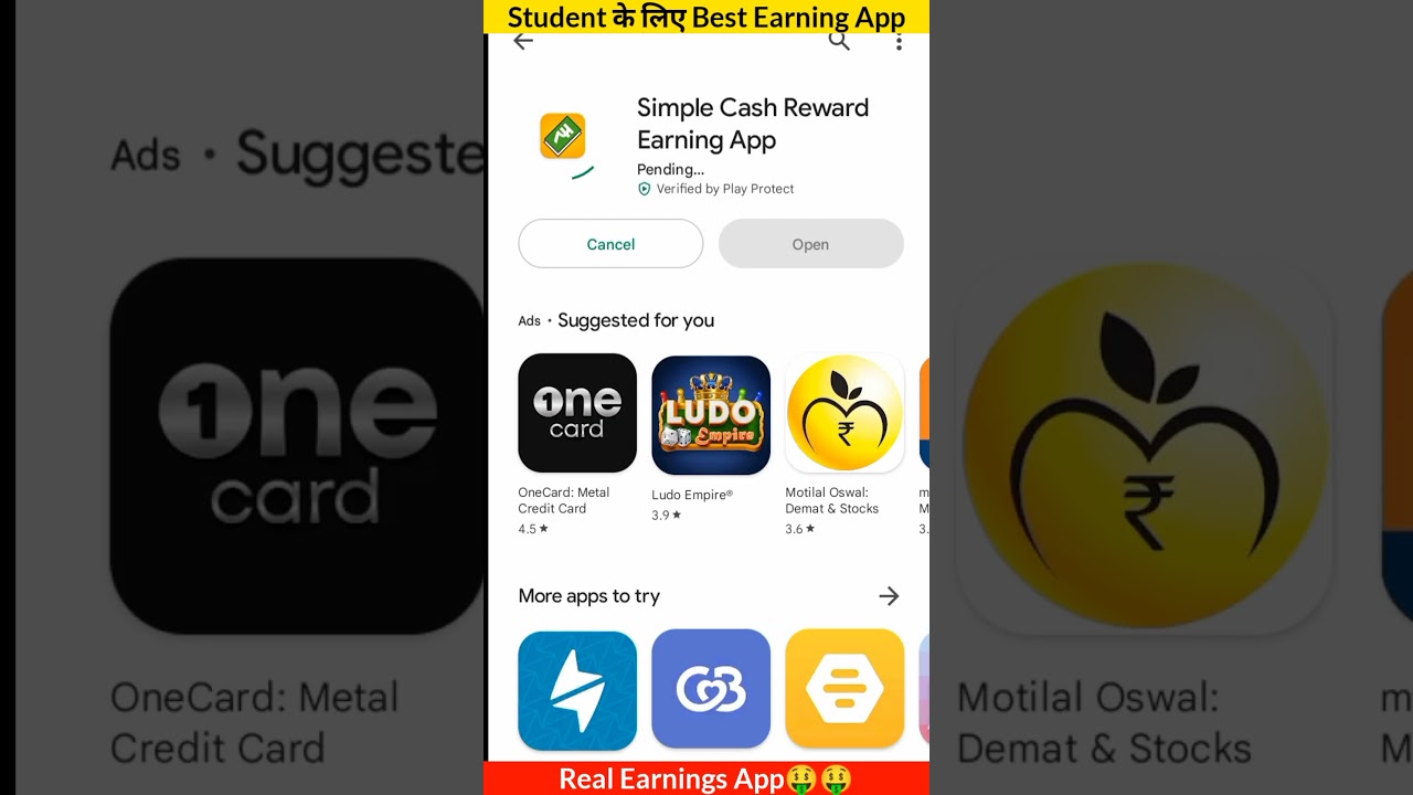 Unlimited 250+ Earning App/ Simple cash best earning app 🤑 