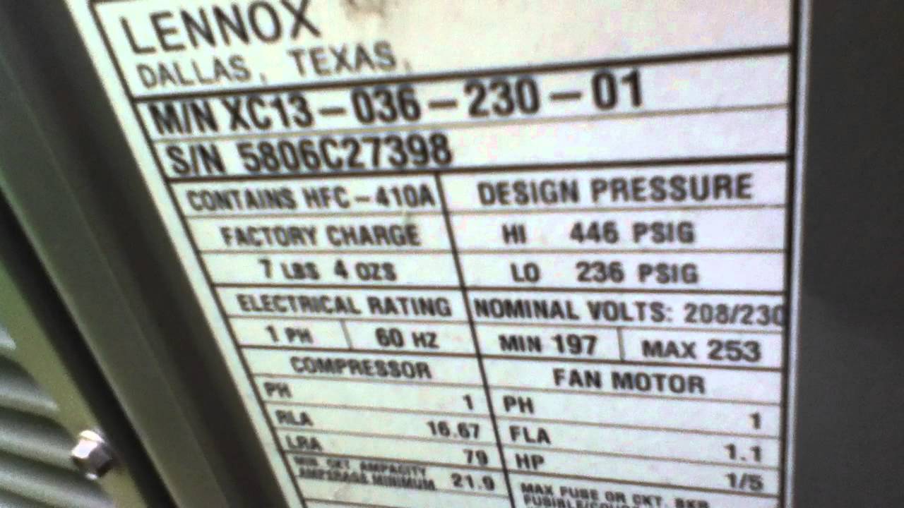 Lennox Elite Series and Rheem AirConditioners Running YouTube