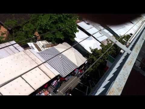 Italy , Priverno the market ,view from above