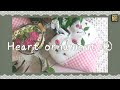 【Embroidery】ローズシリーズ ハートのオーナメント Heart ornament ②