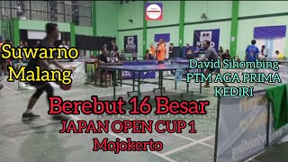 Berebut 16 Besar//David Sihombing PTM Aga Prima Kediri VS Suwarno Malang||JAPAN OPEN CUP 1-Mojokerto