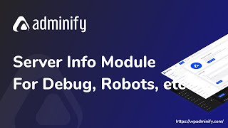 Check Debug Error Log, .Htaccess File, Php Ini, Robots.txt From Wp Dashboard - Server Info Module