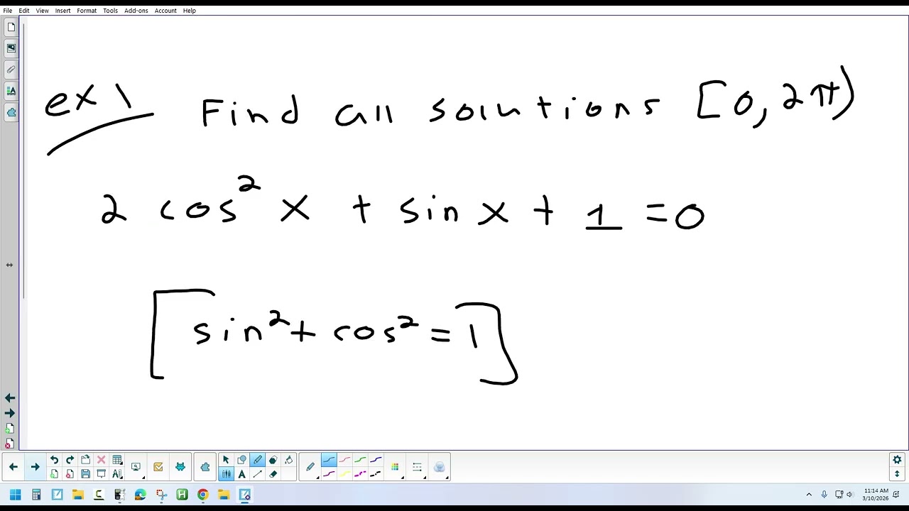 7.6 Solving Trig Equations Analytically 3-10-26