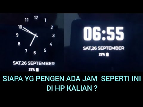 APLIKASI JAM DI HP, CARA MENAMPILKAN JAM DI HP ANDROID, JAM WALLPAPER, JAM HANDPHONE