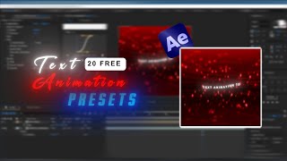 20 Free Text Animation Presets | After Effects | 2026