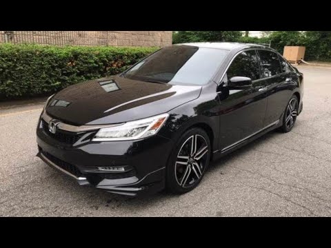 2016 Honda Accord Sport Full Review / Start up / Walk Around / Black on