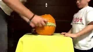 Exploding a pumpkin...for science!