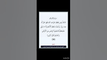 سورة الحج - سورة 22 - اية 30