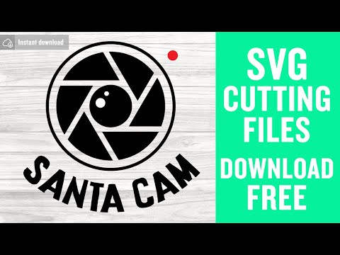 Santa Cam Svg Cutting Files for Cricut Brother Scanncut Free