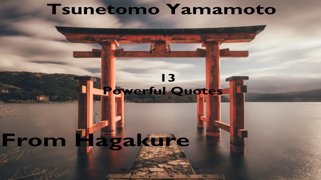 YAMAMOTO 13 Powerful Quotes From Hagakure YouTube