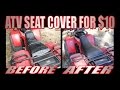 Simple seat cover for motorcycles and atvs