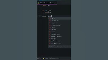 ⚡ Measure Code Execution Time in Python