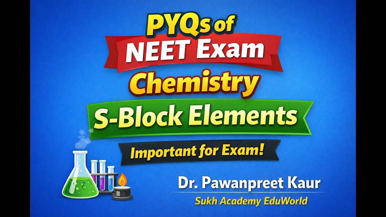 NEET | PYQs | S-block Elements | Important Questions - YouTube
