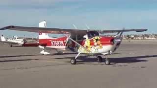 Chicken Wings Cessna taxiing for takeoff