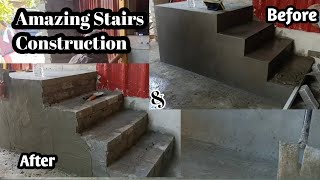 Amazing Stairs Construction_cara membuat Tangga cement,teknik plastering brick by CHRISDEYREN ABDIEL FAMILY_KTT 802 views 7 months ago 12 minutes, 30 seconds