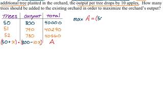Оптимизация вычислений: задача яблоневого сада