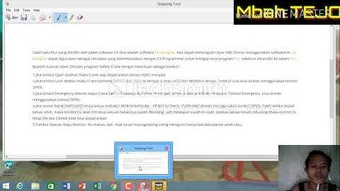 Program simulasi SAFETY CRANE BY CX Programer & CX Desaigner ny OMRON