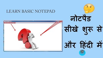Notepad Basic Tutorials Menu Bar, Tittle Bar, Scroll Bar, Close, Maximize, Minimize