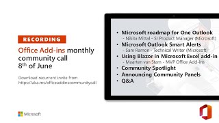 Office Add-ins community call – June 2022