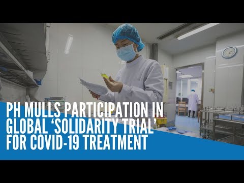 PH mulling participation in global ‘solidarity trial’ for COVID-19 treatment