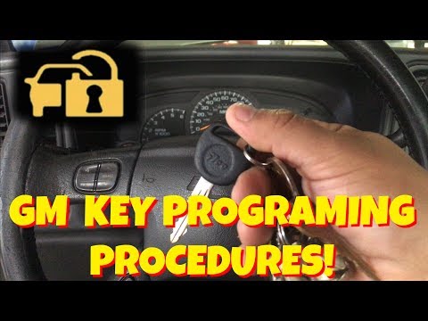 HOW TO PROGRAM A GM/CHEVY CODED/ANTI THEFT KEY FOR  FREE! SAVE MONEY!!!
