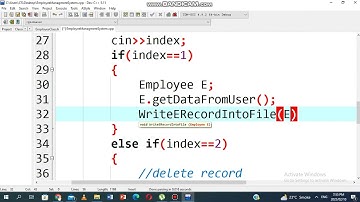 Employee Management System Project Using C++ with source code Part 2