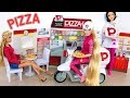 Barbie Pizza LA Delivery Store Japanese Toy Toko mainan Barbie Pizza Barbie Pizza loja de brinquedos