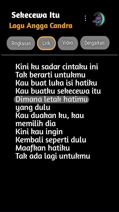 Sekecewa Itu || Lagu Angga Candra #lirick #lagupopuler #lirikmusik #beranda #liriklagu #fyp #viral