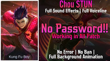 Chou STUN Skin Script | No Password | Mobile Legends Full Effects and Sound | Katakuri
