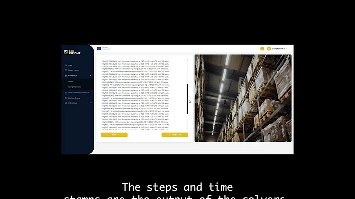 FOR-FREIGHT platform video demonstration