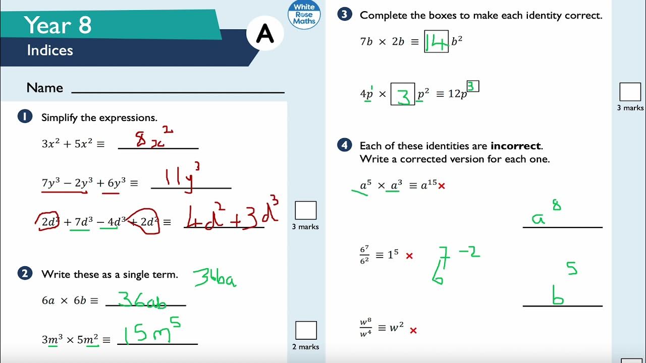 Year 8 Indices KS3 Maths GCSE Mathematics IGCSE Mathematics CIE