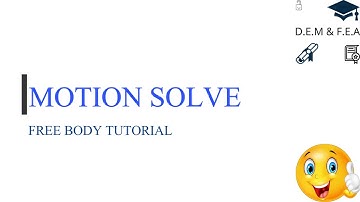Hyperworks/MotionSolve English Tutorial – Creating Free Body – MotionSolve Basics#1