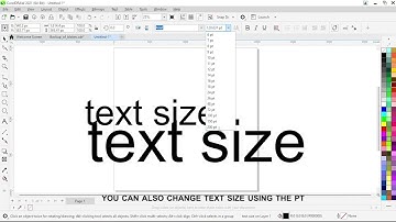 Changing Text size in CorelDRAW