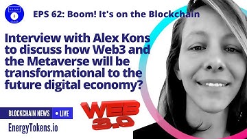 Interview with Alex Kons to discuss Web3, the Metaverse and the future digital economy?