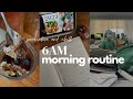 6AM Realistic Morning Routine 2023 | Medical school morning routine + tiramisu overnight oat recipe