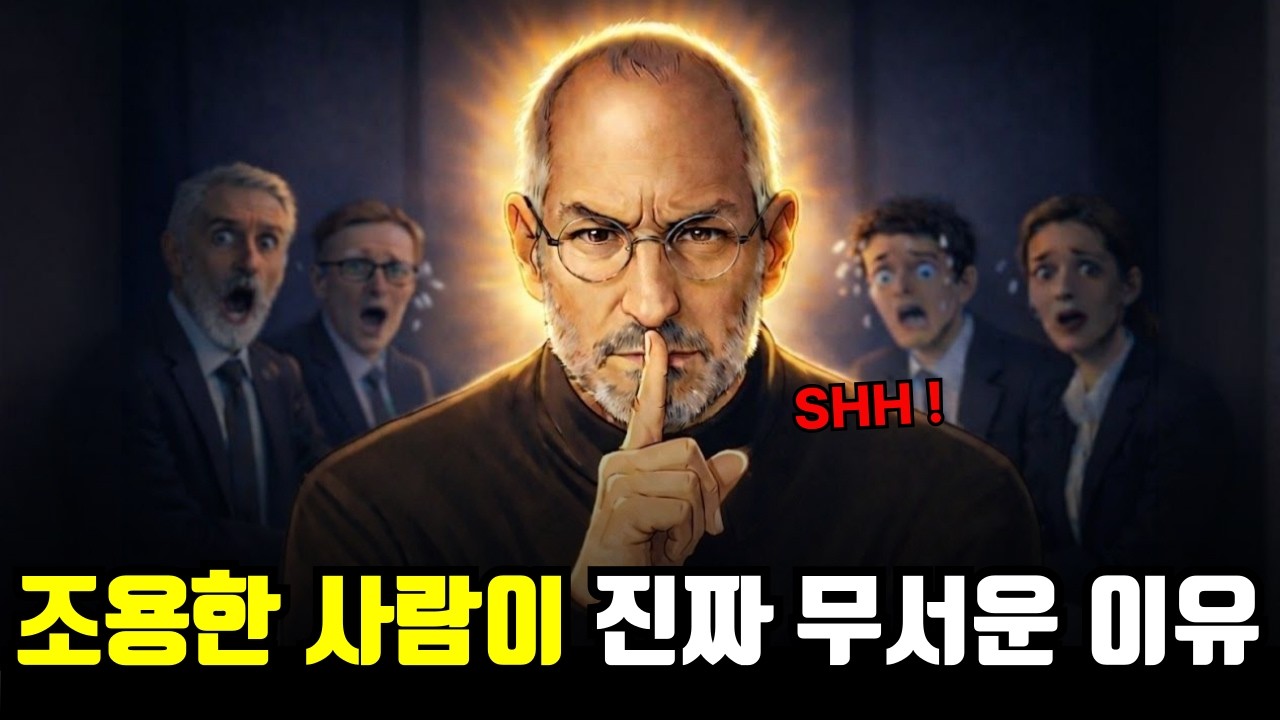 조용한 사람이 진짜 무서운 이유 (스티브 잡스의 소름 돋는 침묵)