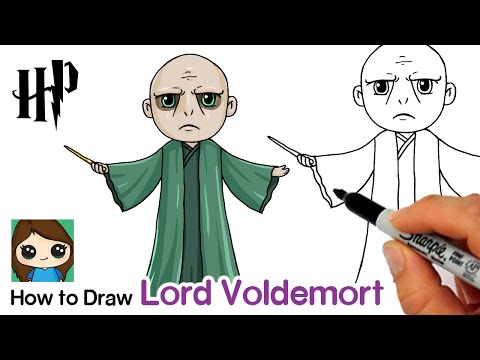 Vídeo: Como é Fácil Desenhar Voldemort