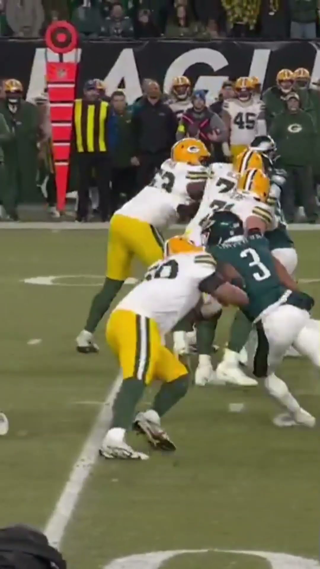 Nolan Smith GETS HOME on Jordan Love for the sack!!! ?? Eagles vs Packers Wild Card Highlights