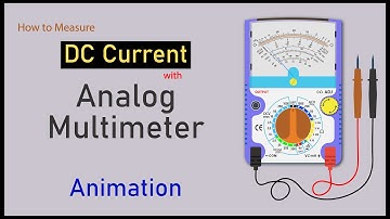 how to check DC current with analog multimeter | how to measure DC current with analog multimeter