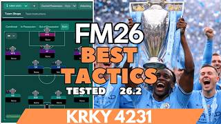 Лучшие тактики FM26, протестированные KRKY 4231 (v26.2)