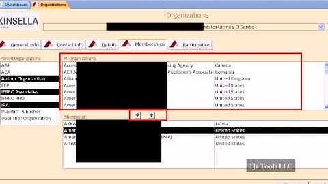 MS Access Contact Management Database