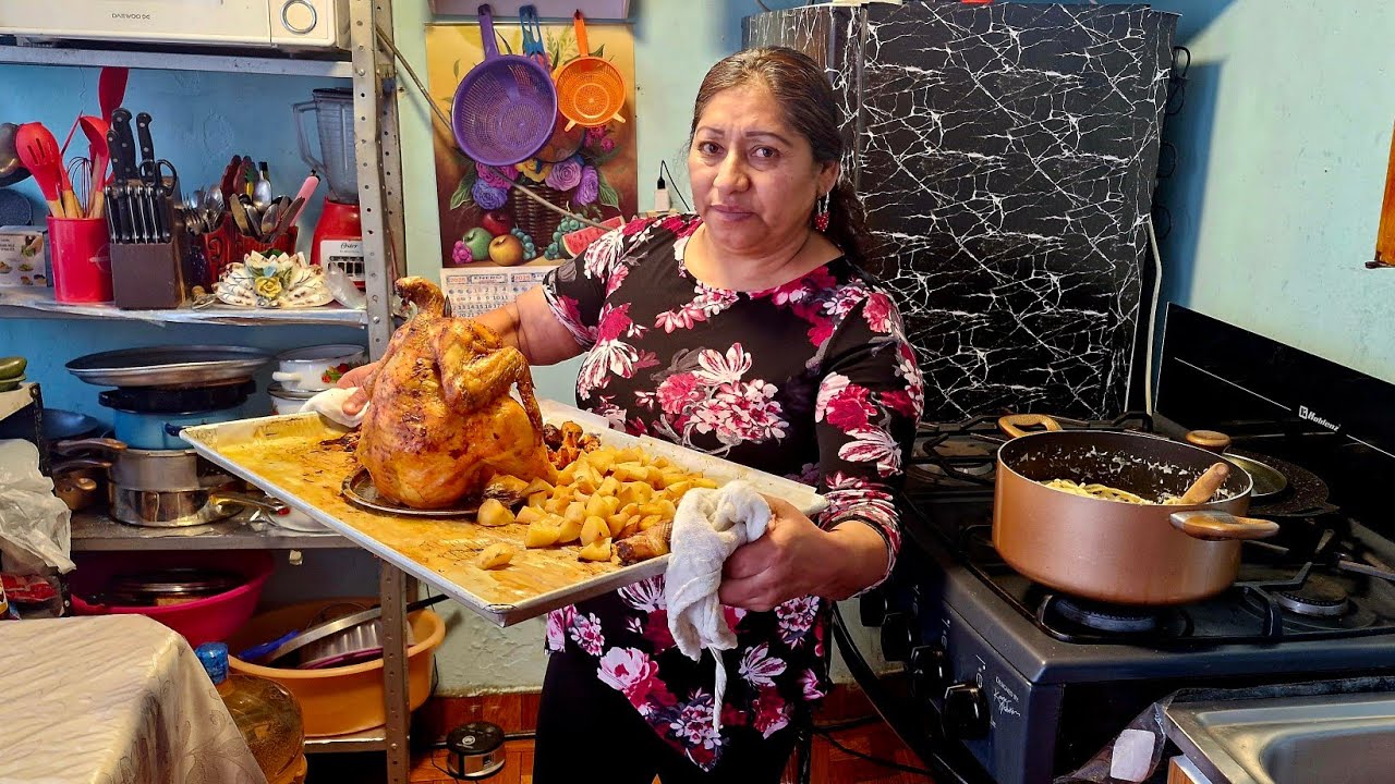 Mi Rutina Del Día ✨️Horneo un Pollo 🍗Lavo Ropa y Casa Brillante ☆¡No paro ni un segundo!